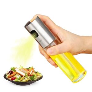 Glass Oil Spray Bottle – Refillable & Leakproof Olive Oil Sprayer for Cooking, BBQ, Air Frying, and Salad Dressing | Fine Mist Dispenser for Healthy Cooking