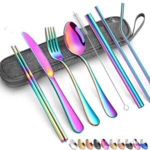 rainbow cutlery set kitchenware set